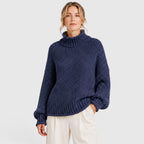 Women's Cozy Roll Neck Knit Jumper