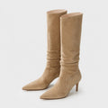 Women's Knee High Suede Stiletto Boots