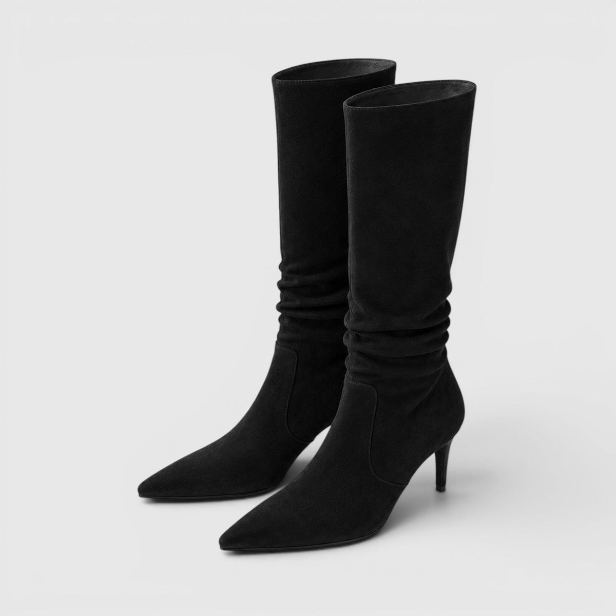 Women's Knee High Suede Stiletto Boots