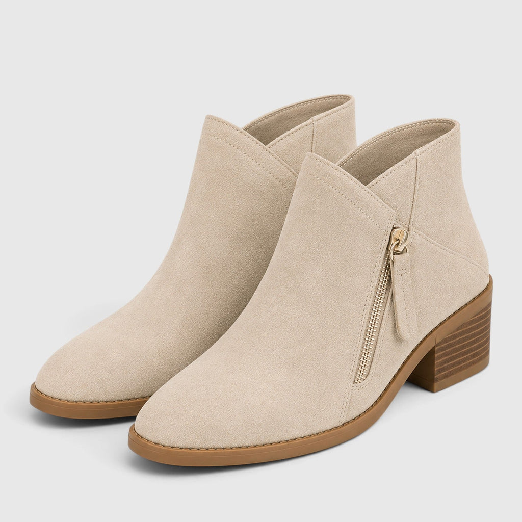 Women's Lightweight Ankle Boots with Side Zip