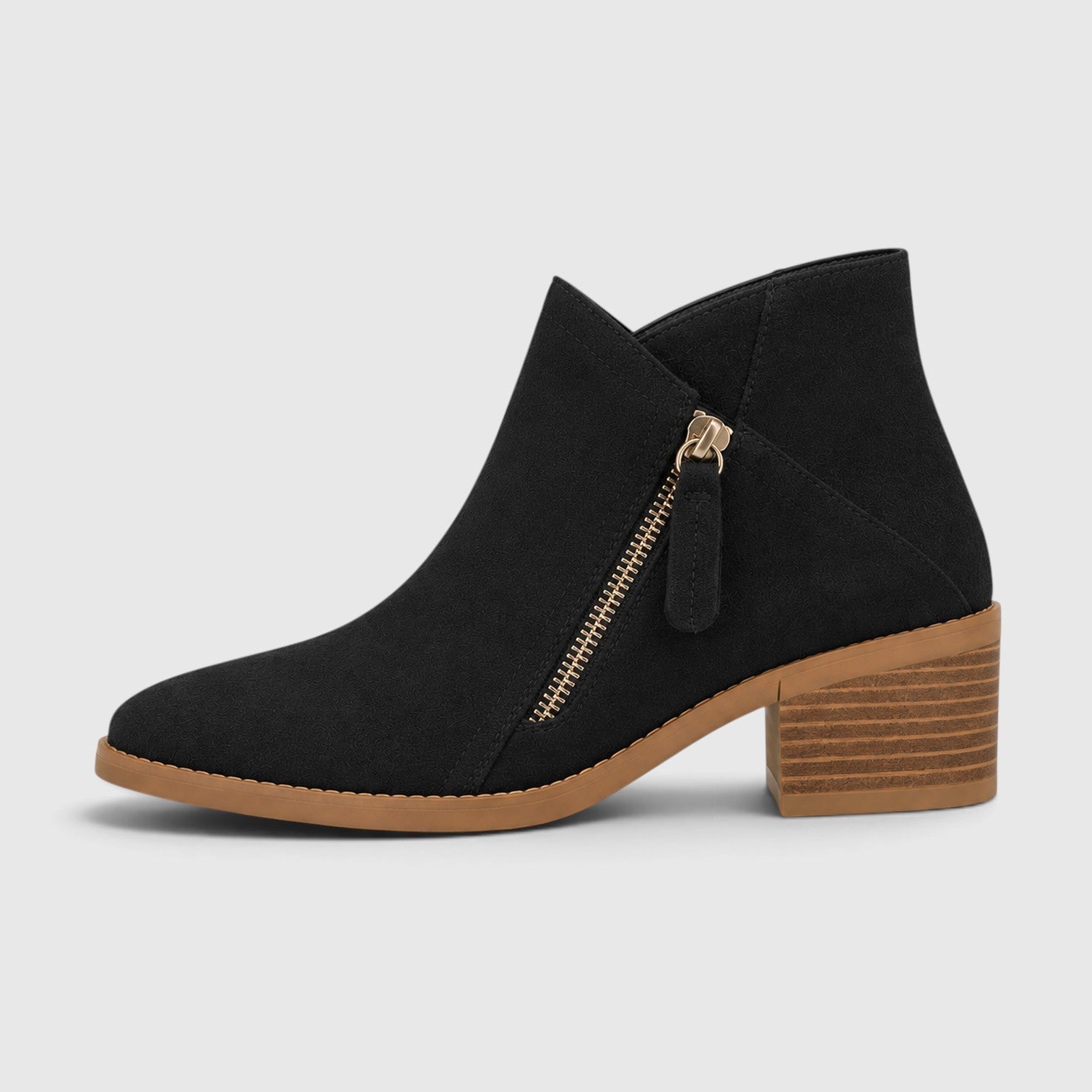Women's Lightweight Ankle Boots with Side Zip
