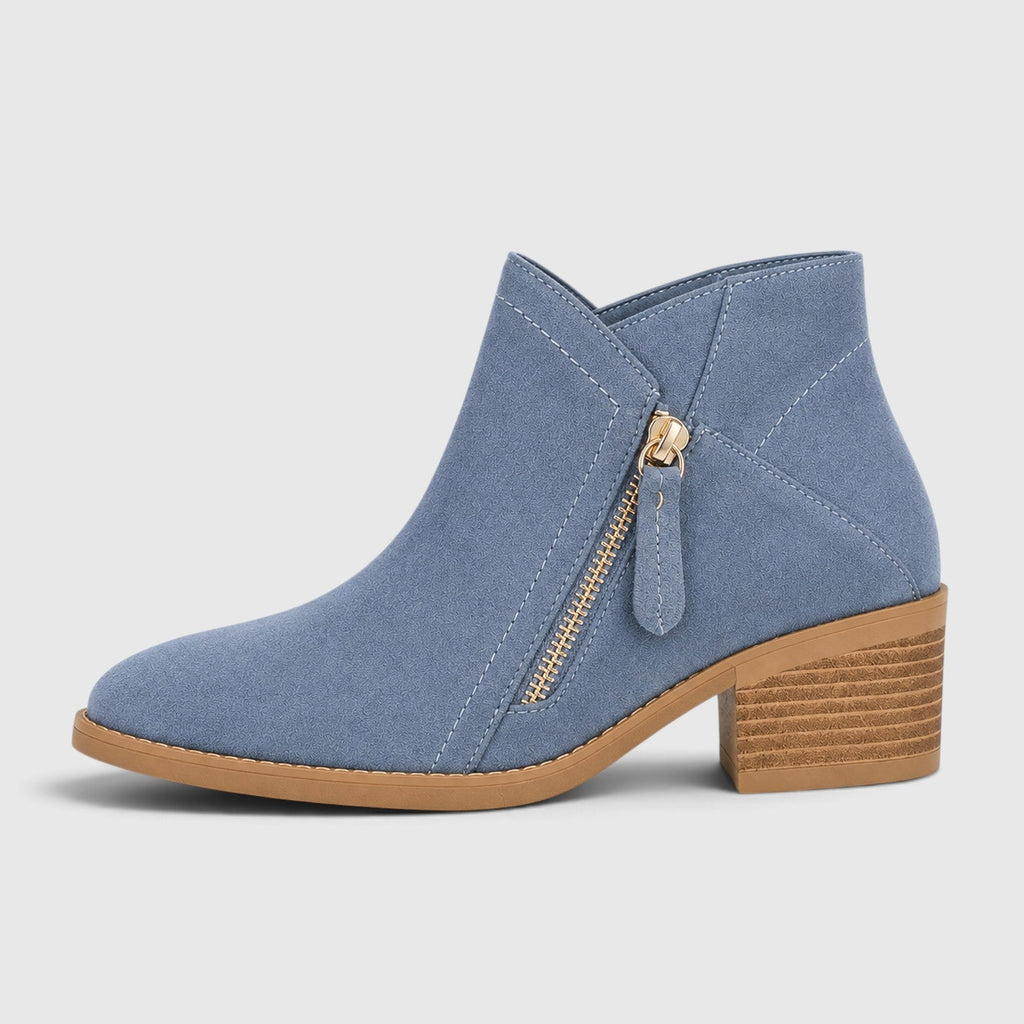 Women's Lightweight Ankle Boots with Side Zip