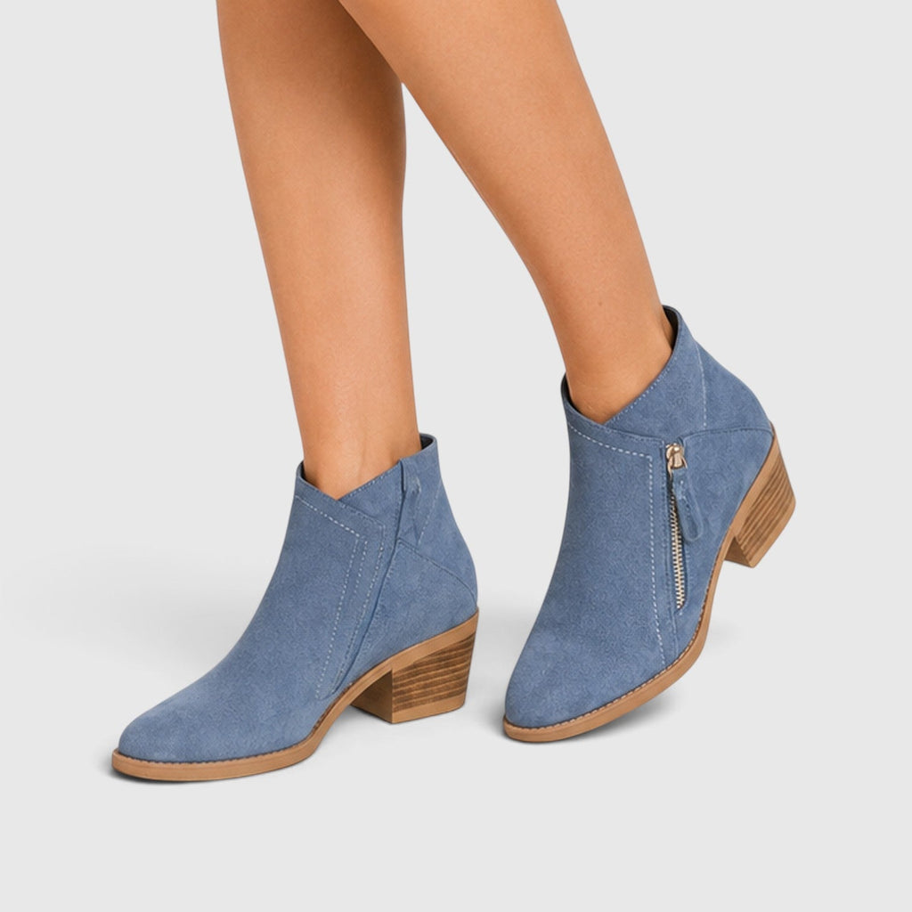 Women's Lightweight Ankle Boots with Side Zip
