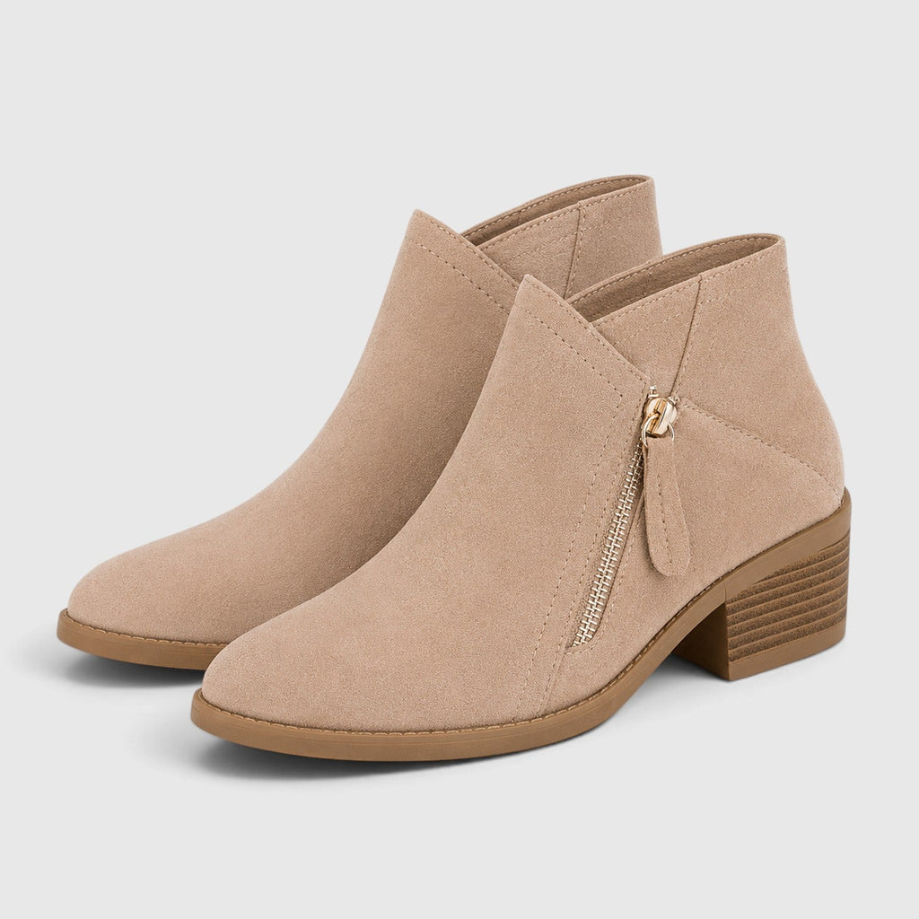 Women's Lightweight Ankle Boots with Side Zip