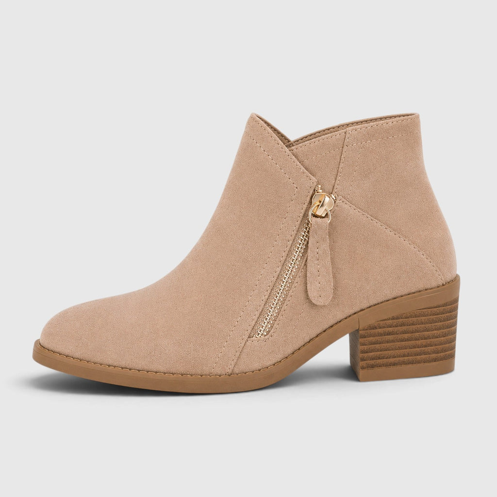 Women's Lightweight Ankle Boots with Side Zip