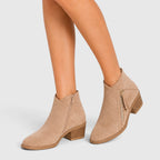 Women's Lightweight Ankle Boots with Side Zip