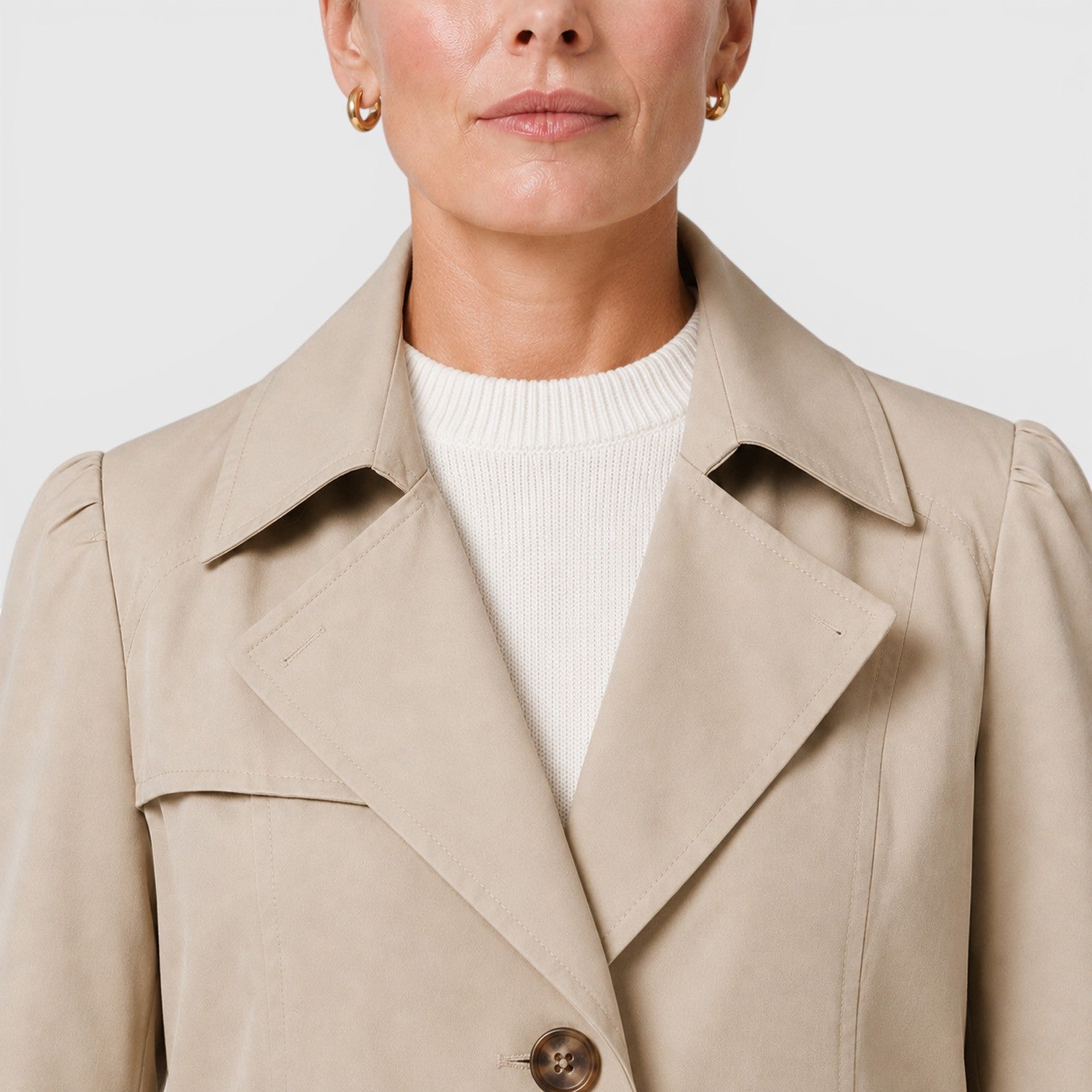Women's Lightweight Trench Coat for Smart Casual