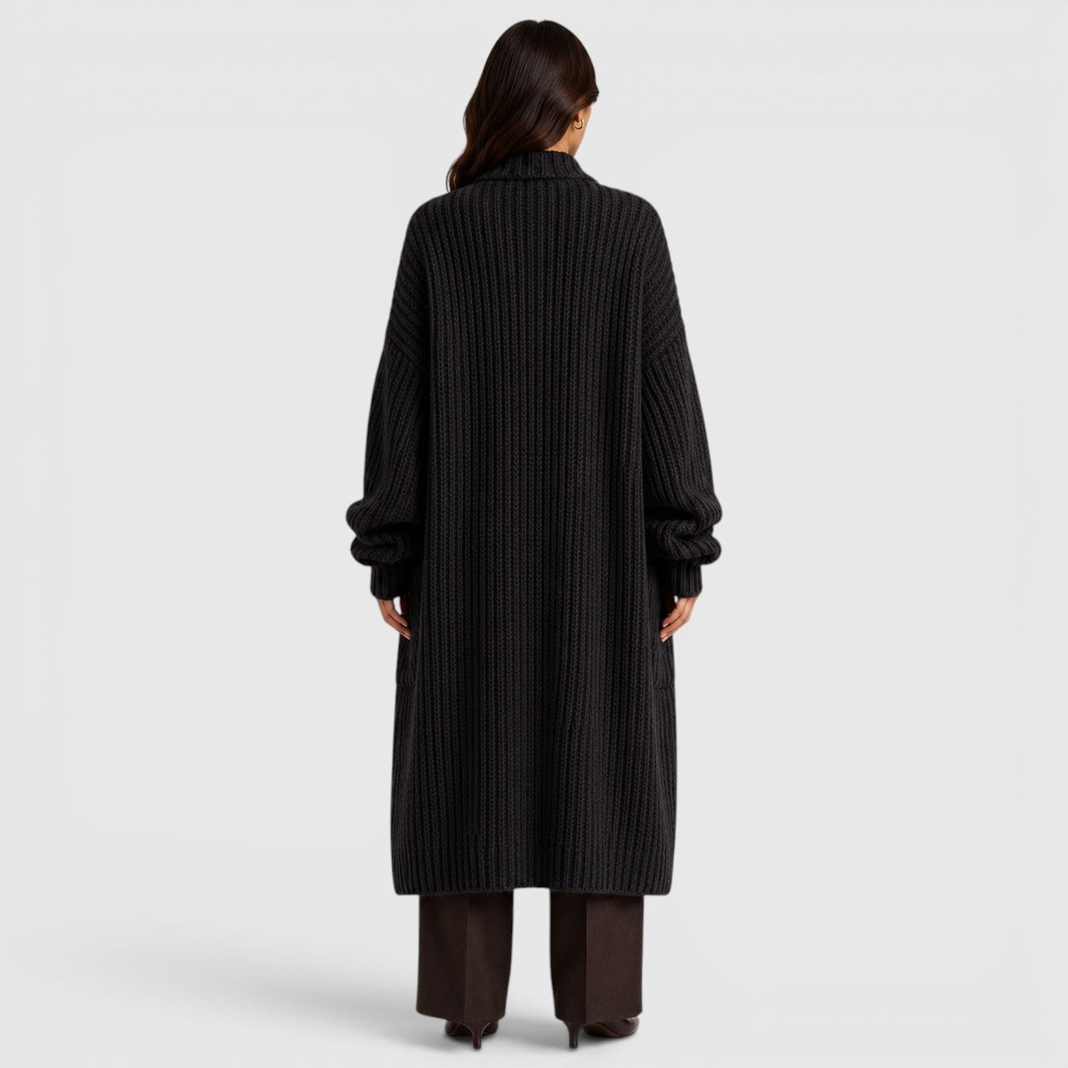 Women's Lightweight Knitted Coat for Daily Wear