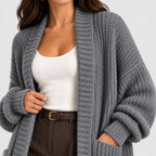Women's Lightweight Knitted Coat for Daily Wear