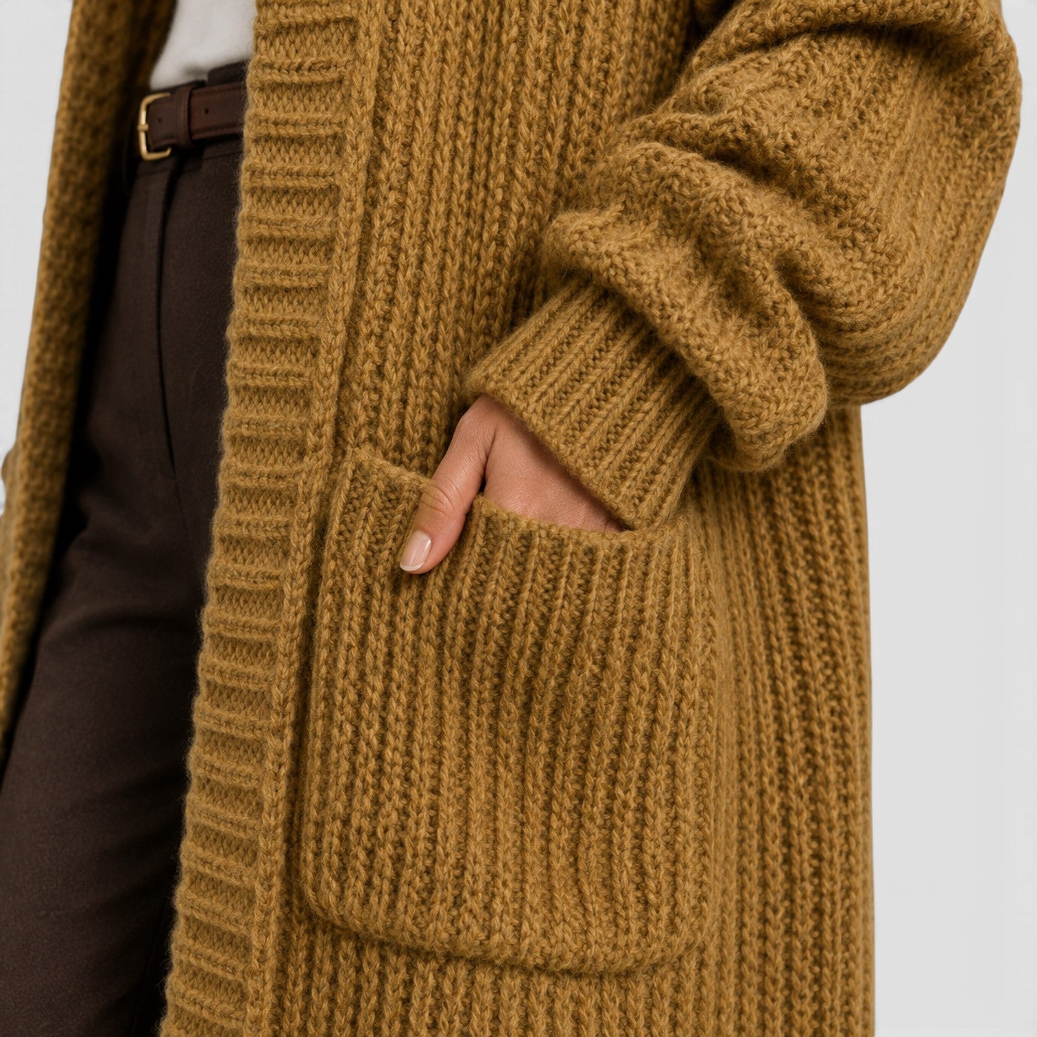 Women's Lightweight Knitted Coat for Daily Wear
