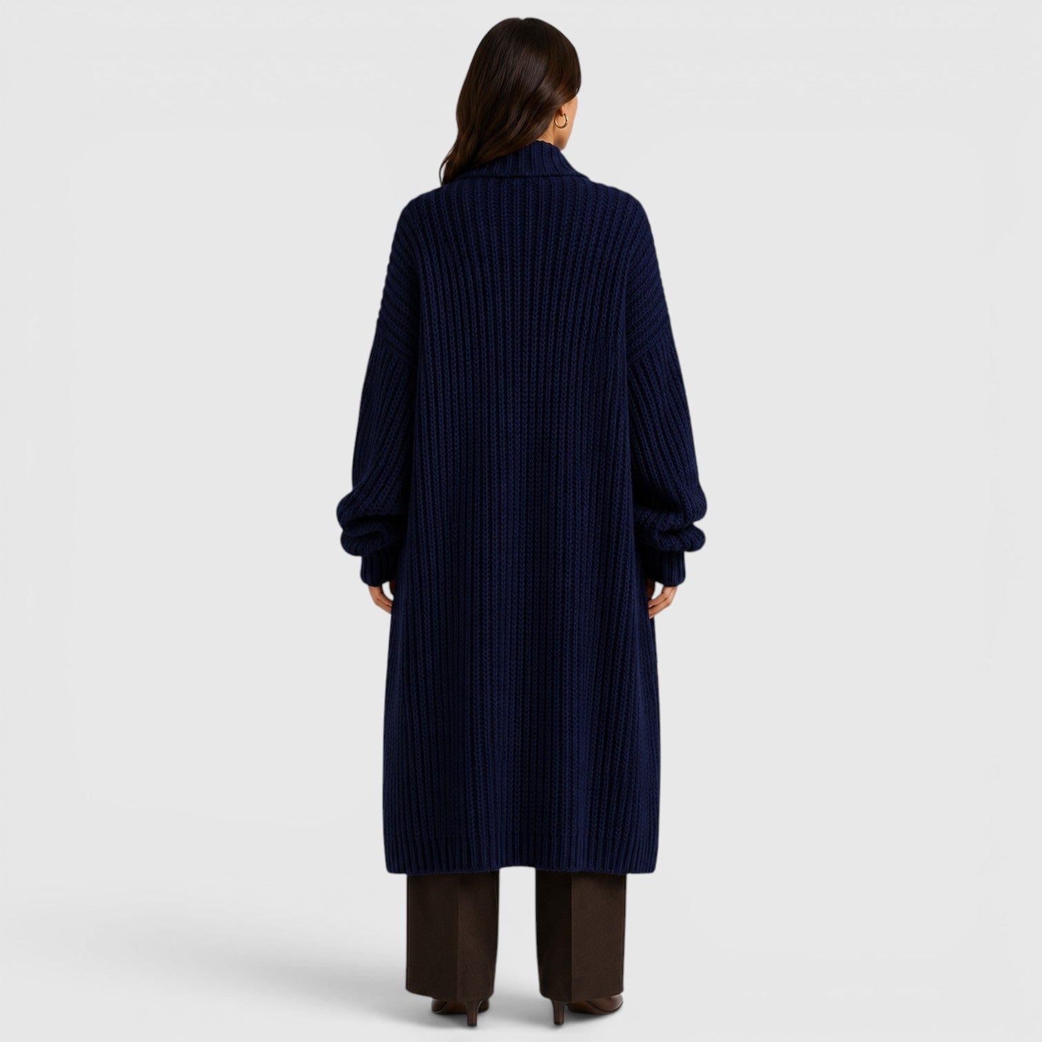 Women's Lightweight Knitted Coat for Daily Wear