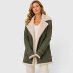 Women's Slim Fit Lapel Coat for Work