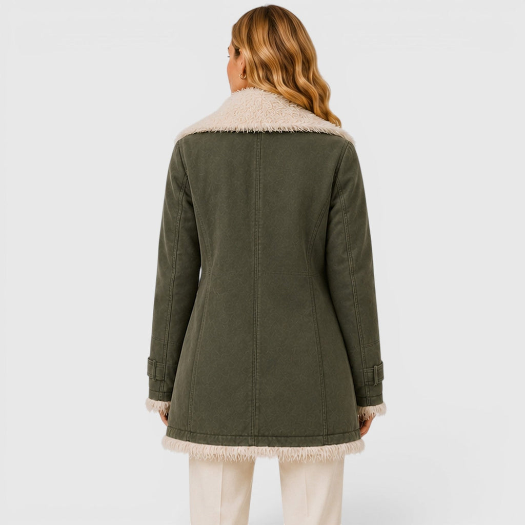 Women's Slim Fit Lapel Coat for Work