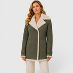 Women's Slim Fit Lapel Coat for Work