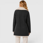 Women's Slim Fit Lapel Coat for Work