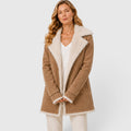 Women's Slim Fit Lapel Coat for Work