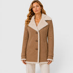 Women's Slim Fit Lapel Coat for Work