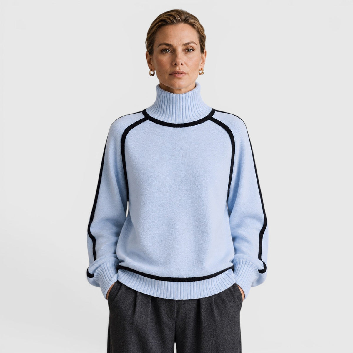 Women's Loose Fit Roll Neck Jumper