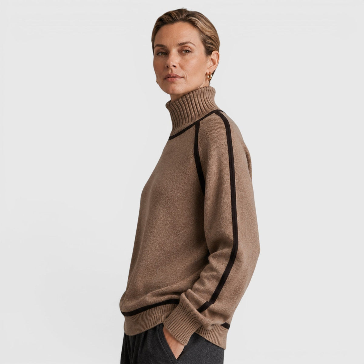 Women's Loose Fit Roll Neck Jumper