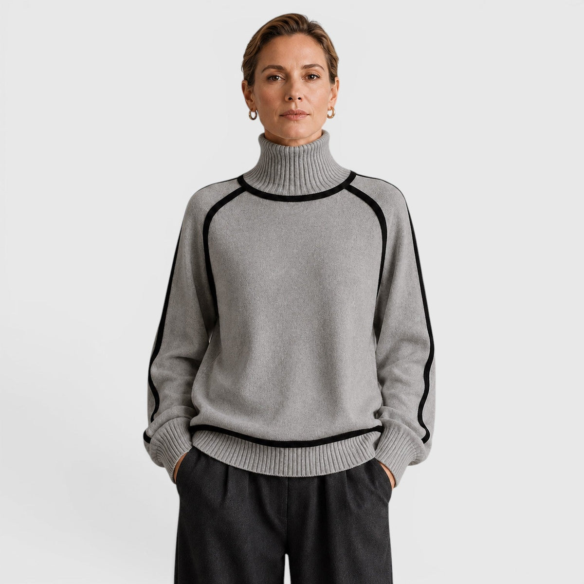 Women's Loose Fit Roll Neck Jumper