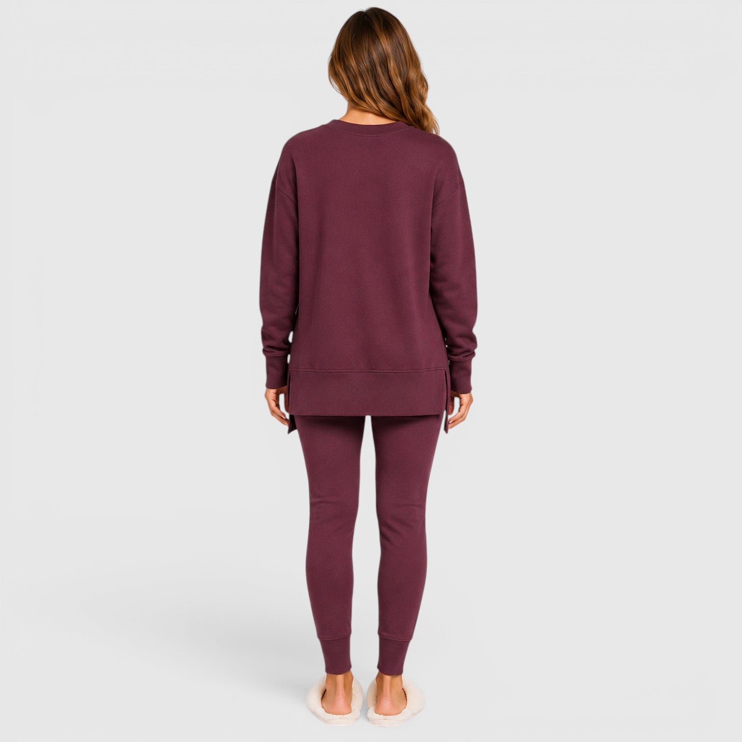Women's Relaxed Fit Long Sleeve Loungewear Set