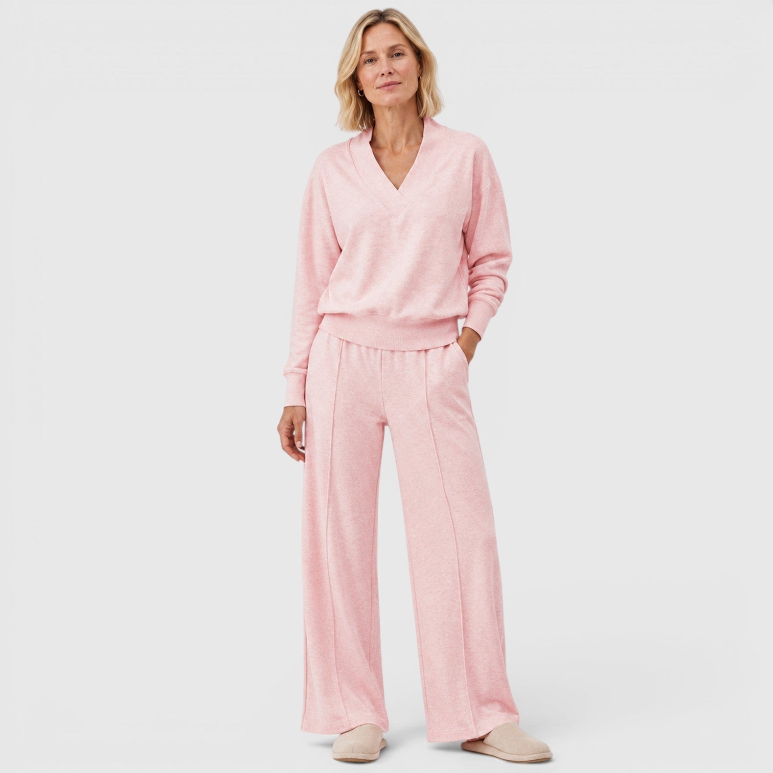 Women's Two-Piece Loungewear Set for Travel