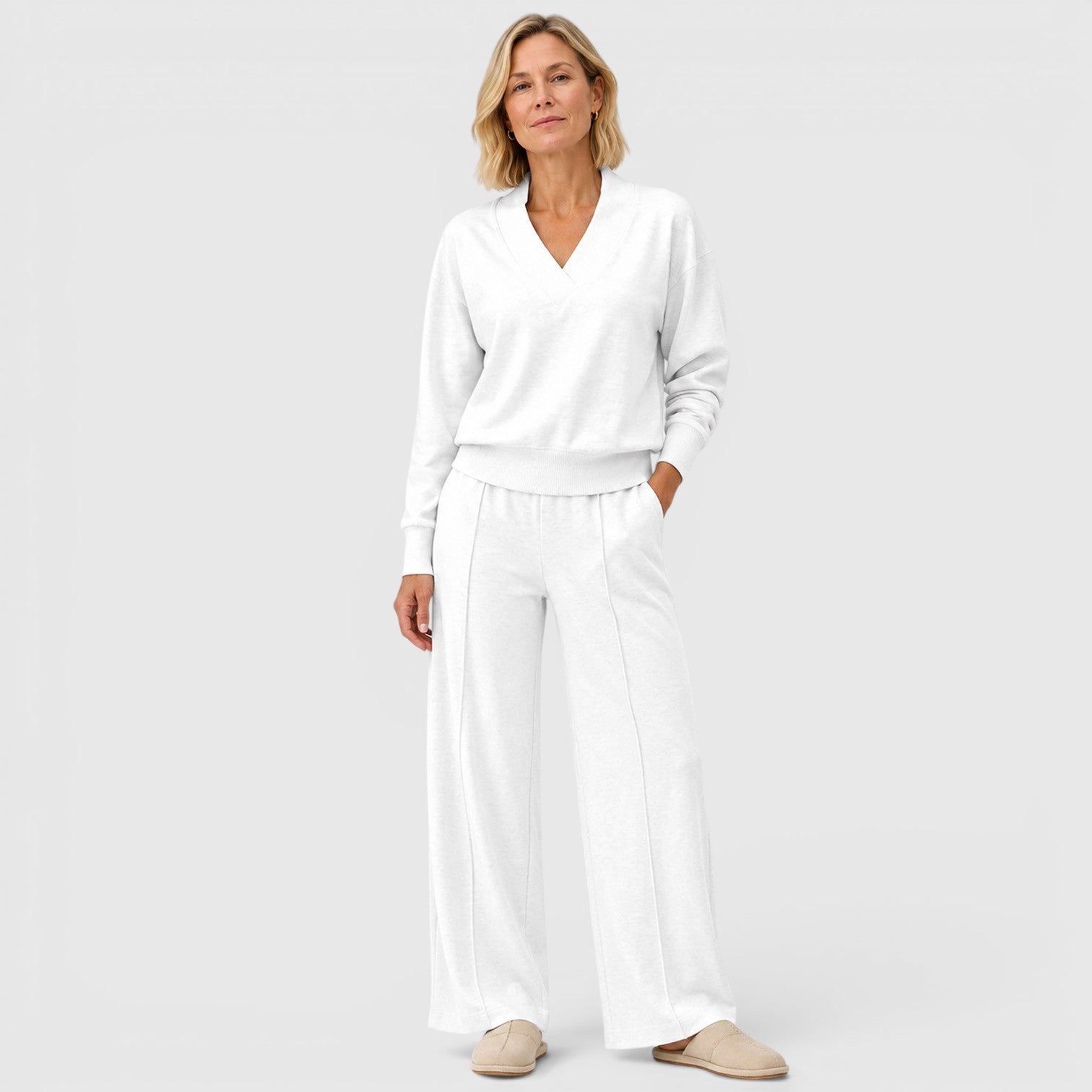 Women's Two-Piece Loungewear Set for Travel
