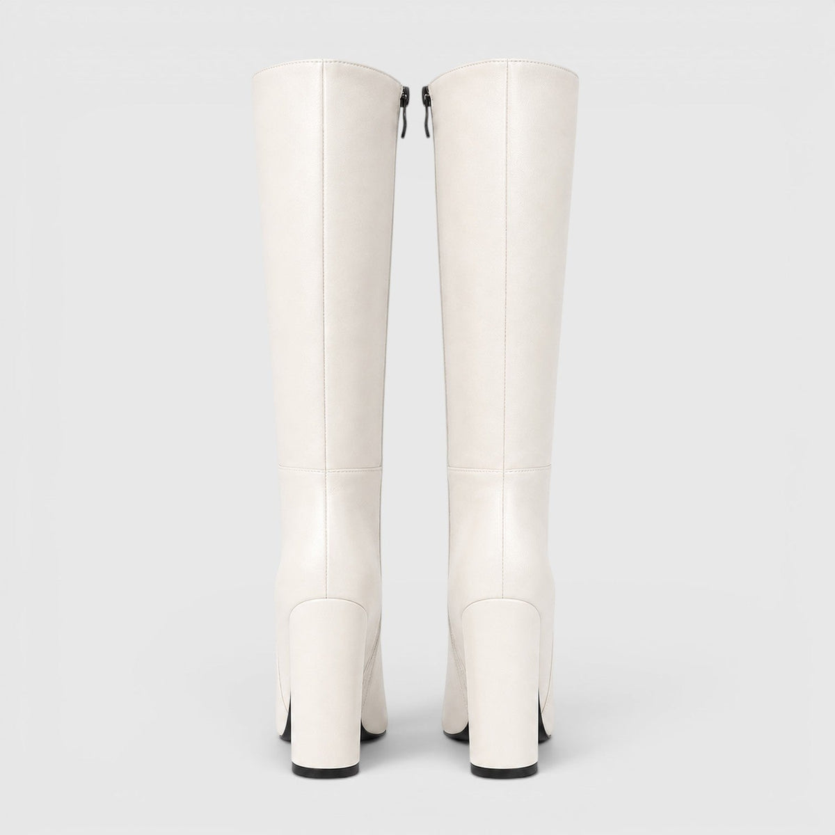 Women's Pointed Toe Chunky Heel Knee Boots
