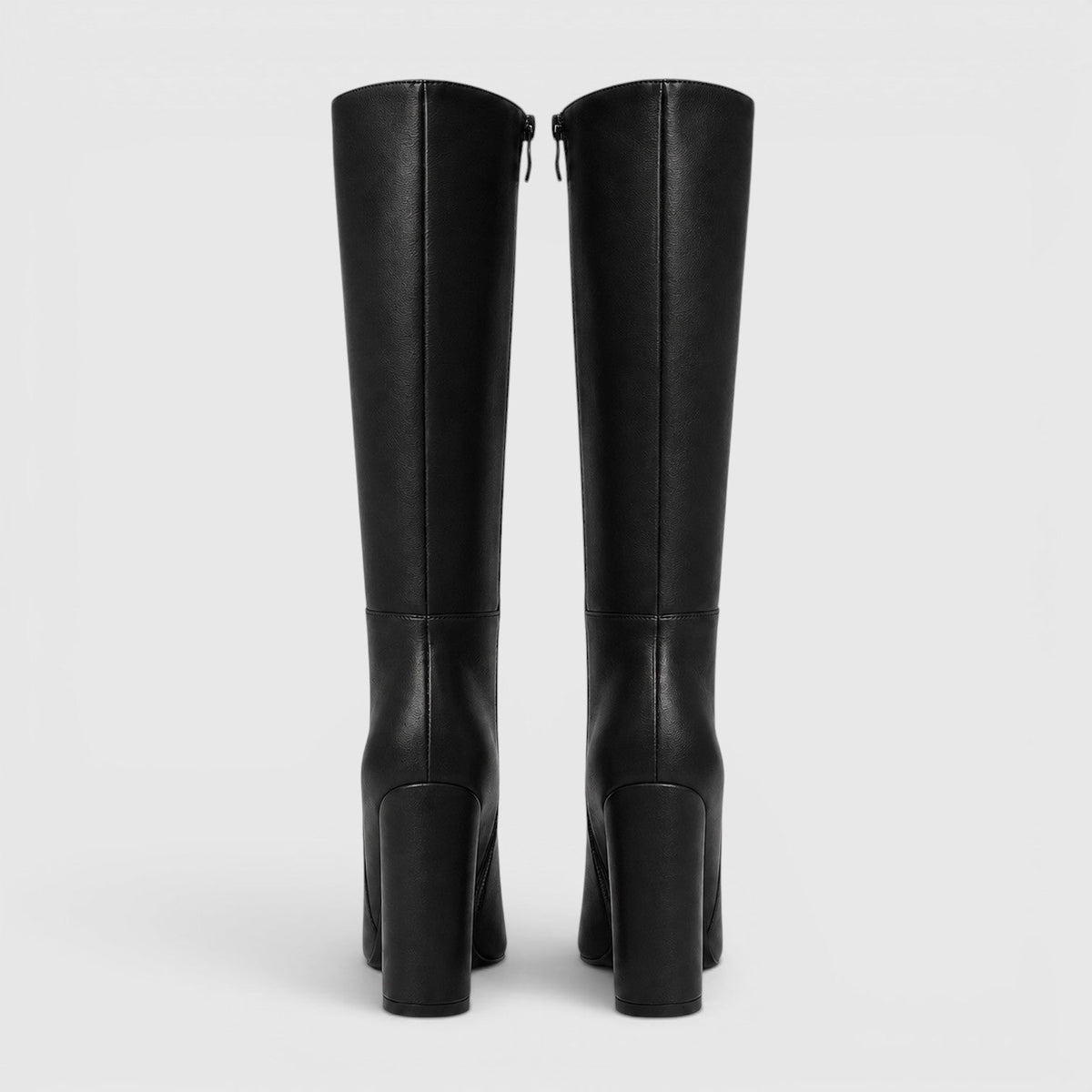 Women's Pointed Toe Chunky Heel Knee Boots