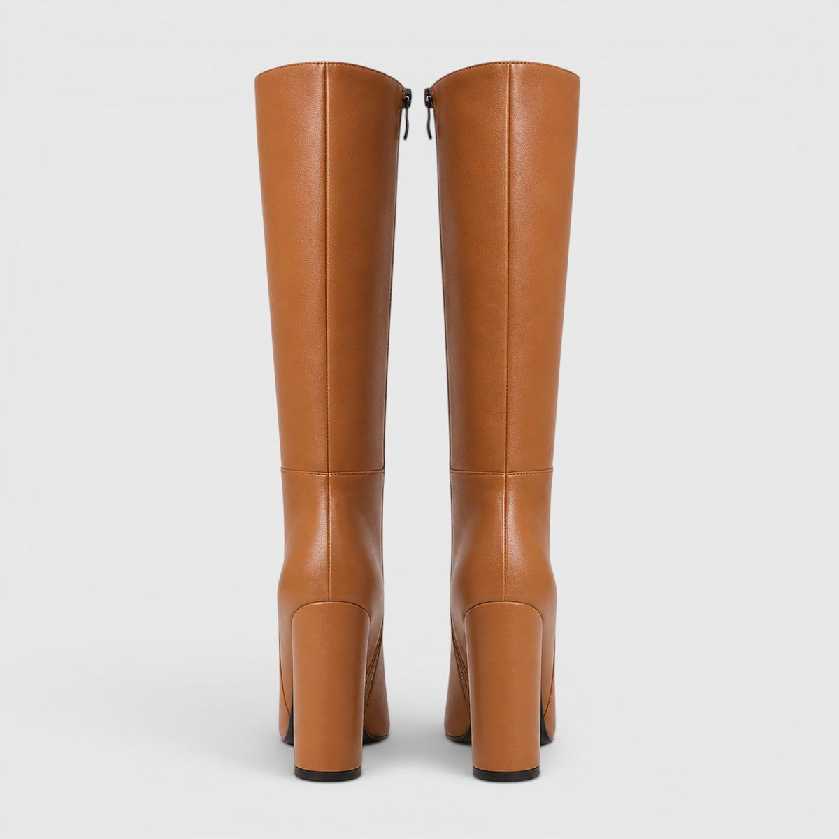Women's Pointed Toe Chunky Heel Knee Boots