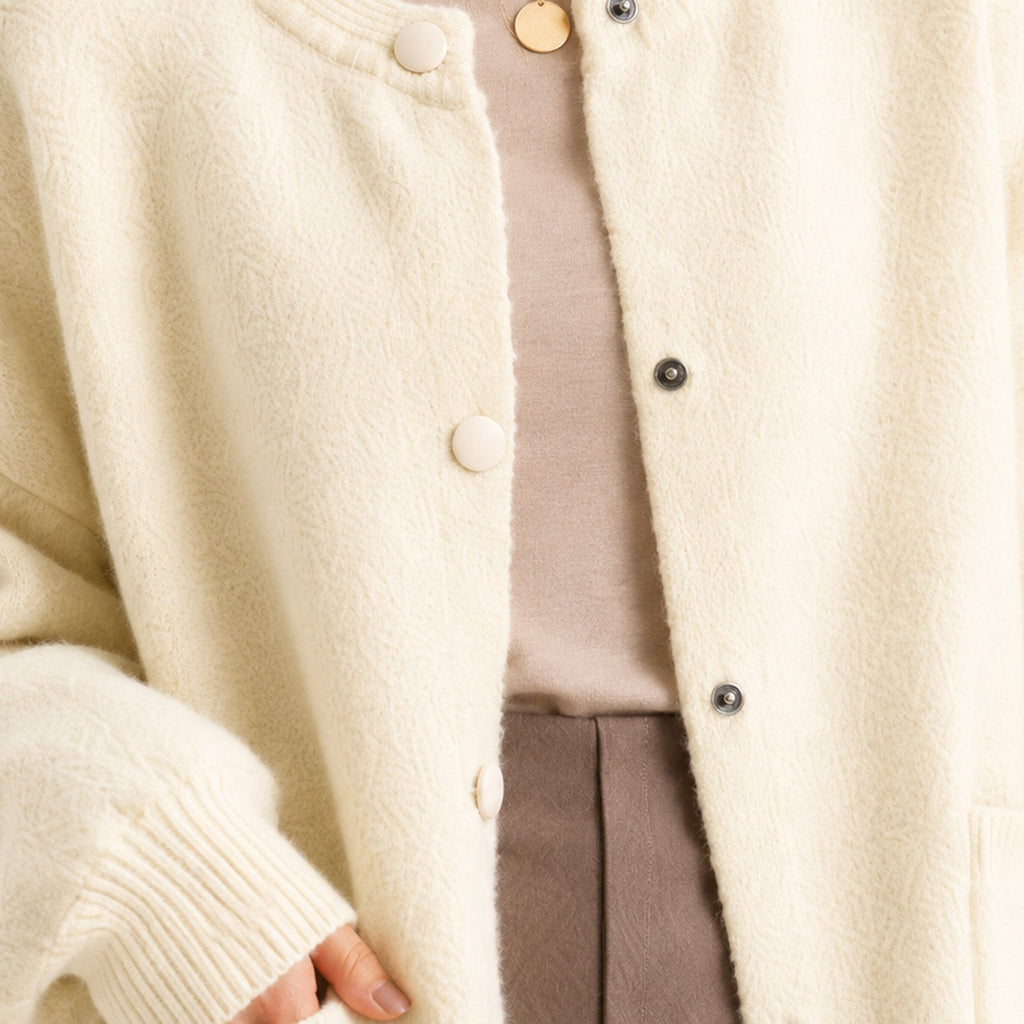 Women's Smart Casual Soft Button Front Knit Cardigan