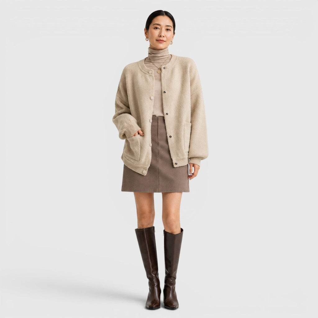 Women's Smart Casual Soft Button Front Knit Cardigan