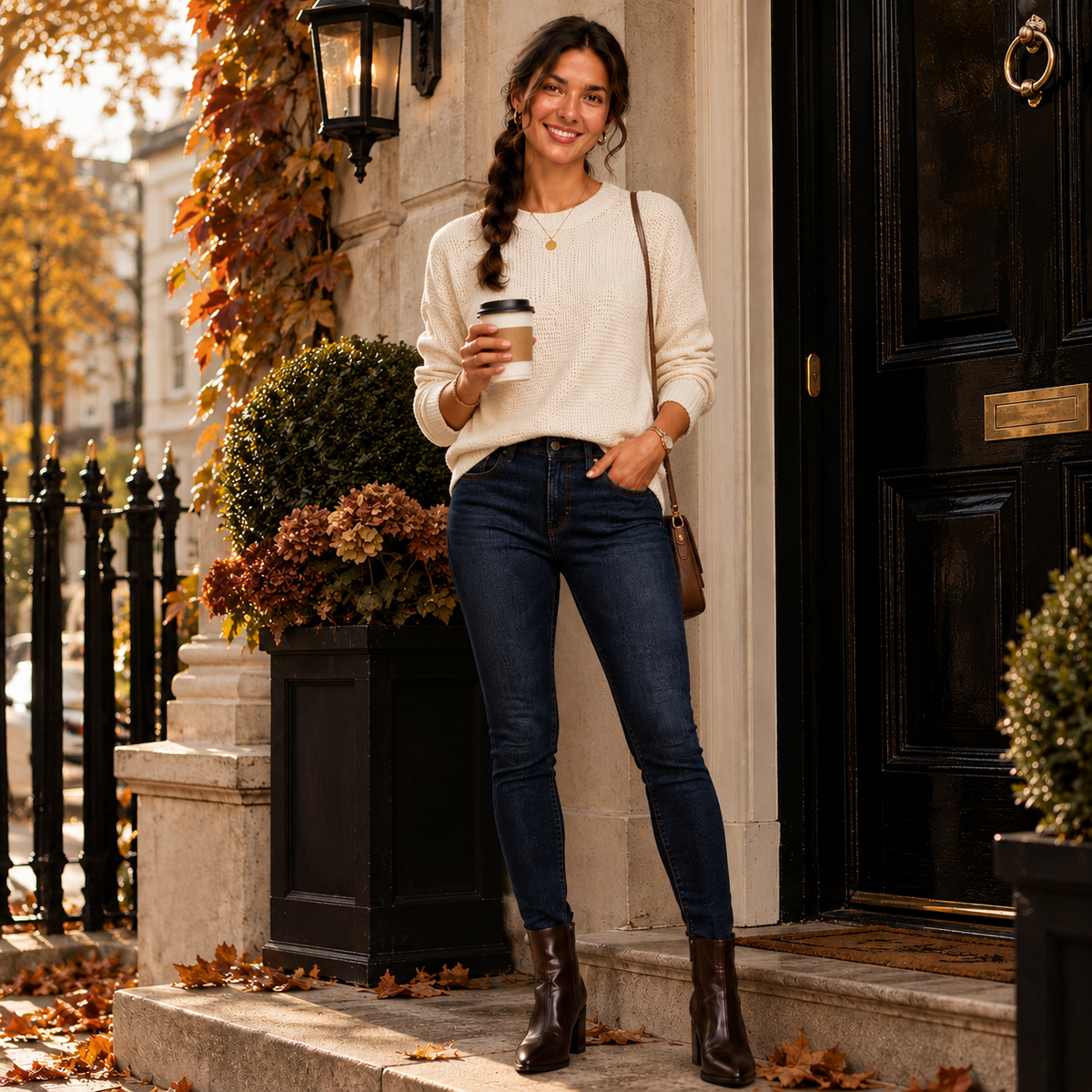 Women's Soft Chenille Crew Neck Jumper for Work