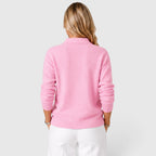 Women's Collared Knit Cardigan Button-Up Style