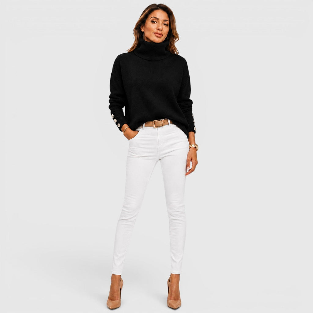 Women's Soft Knit Roll Neck Jumper