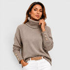 Women's Soft Knit Roll Neck Jumper