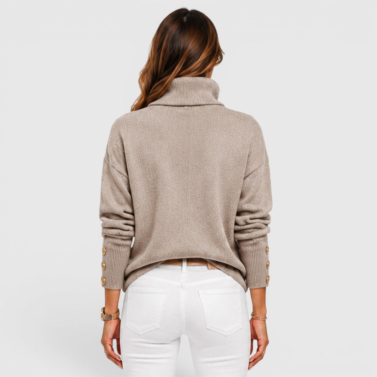 Women's Soft Knit Roll Neck Jumper