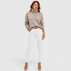 Women's Soft Knit Roll Neck Jumper