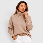 Women's Soft Knit Roll Neck Jumper