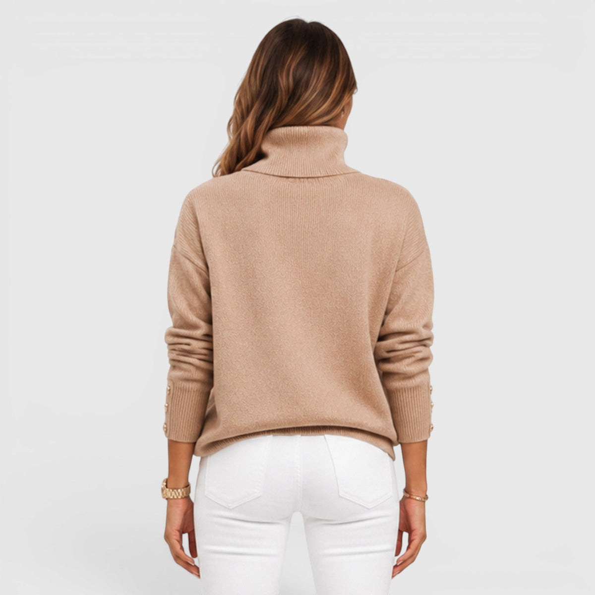 Women's Soft Knit Roll Neck Jumper