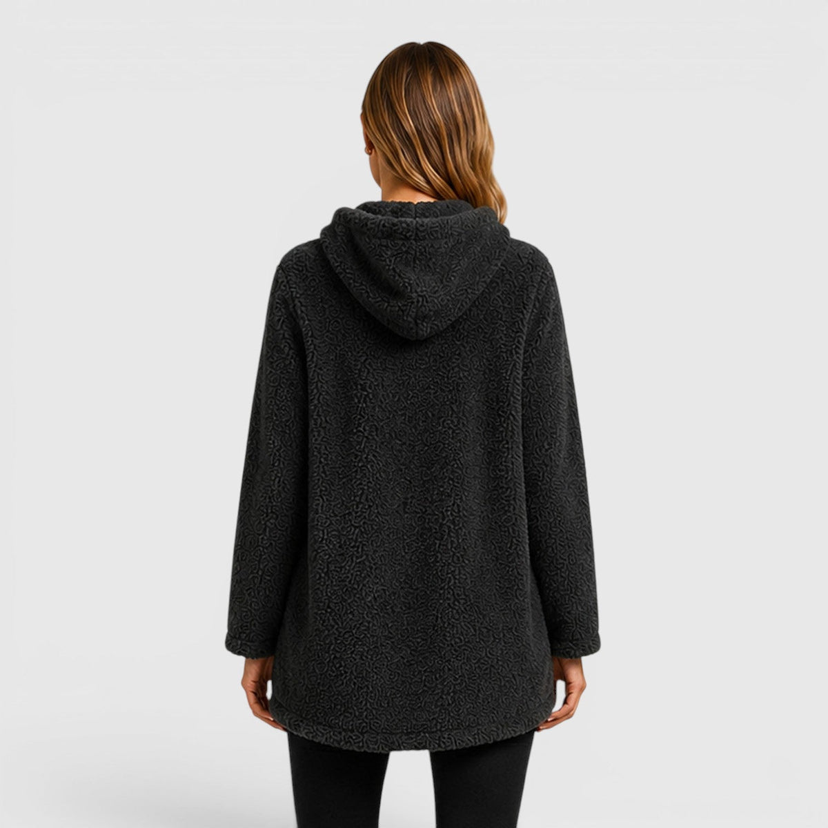 Women's Plush Hoodie for Cold Weather Comfort