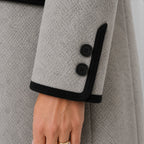 Women's Warm Loose Fit Long Sleeve Wool Coat