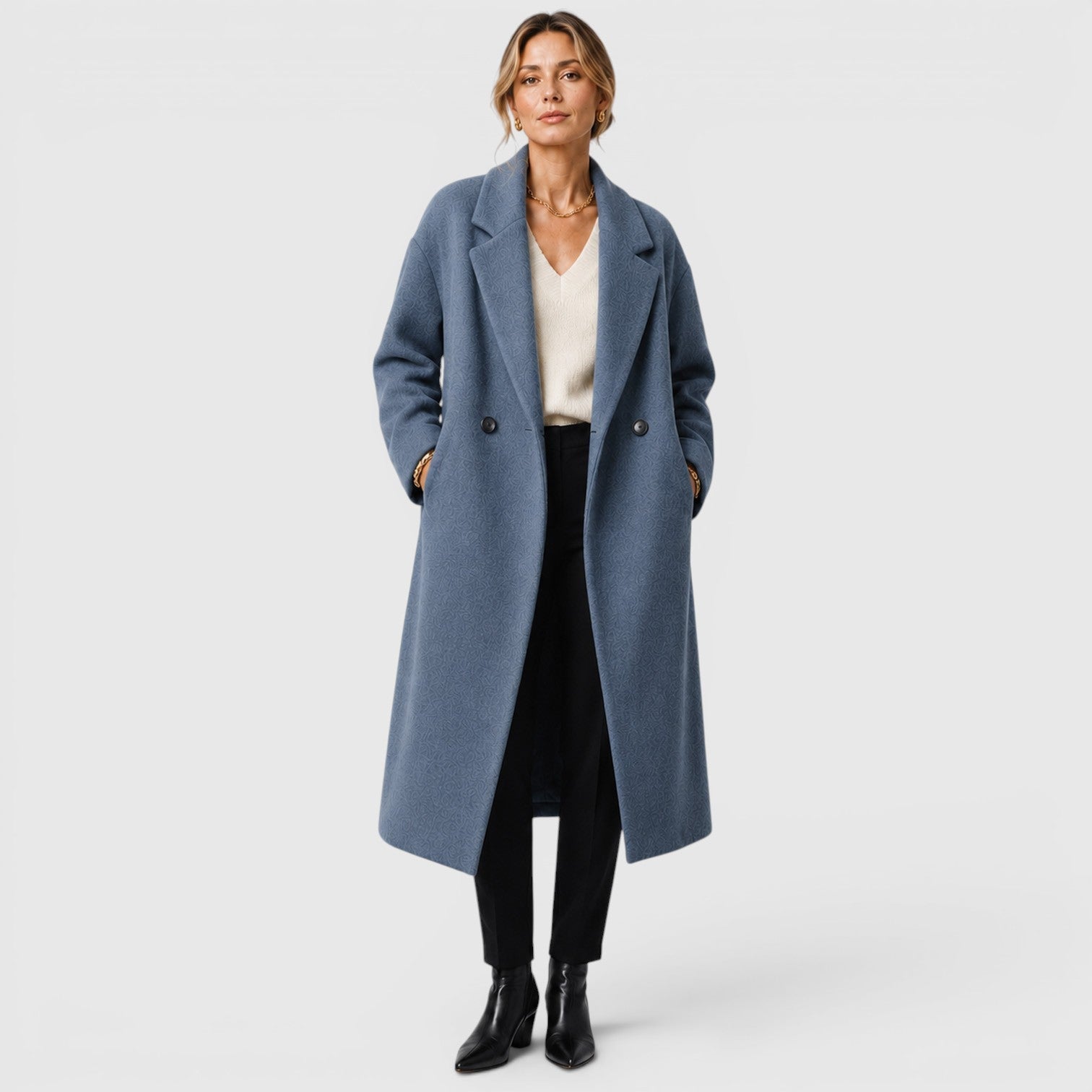 Women's Oversized Wool Coat for Everyday Wear