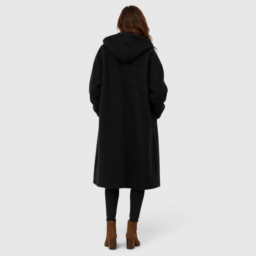 Women's Tweed Wool Coat for Smart Casual Wear