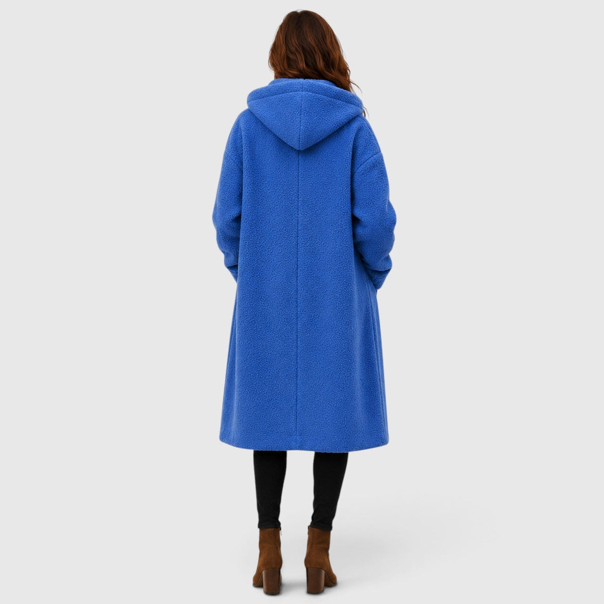 Women's Tweed Wool Coat for Smart Casual Wear