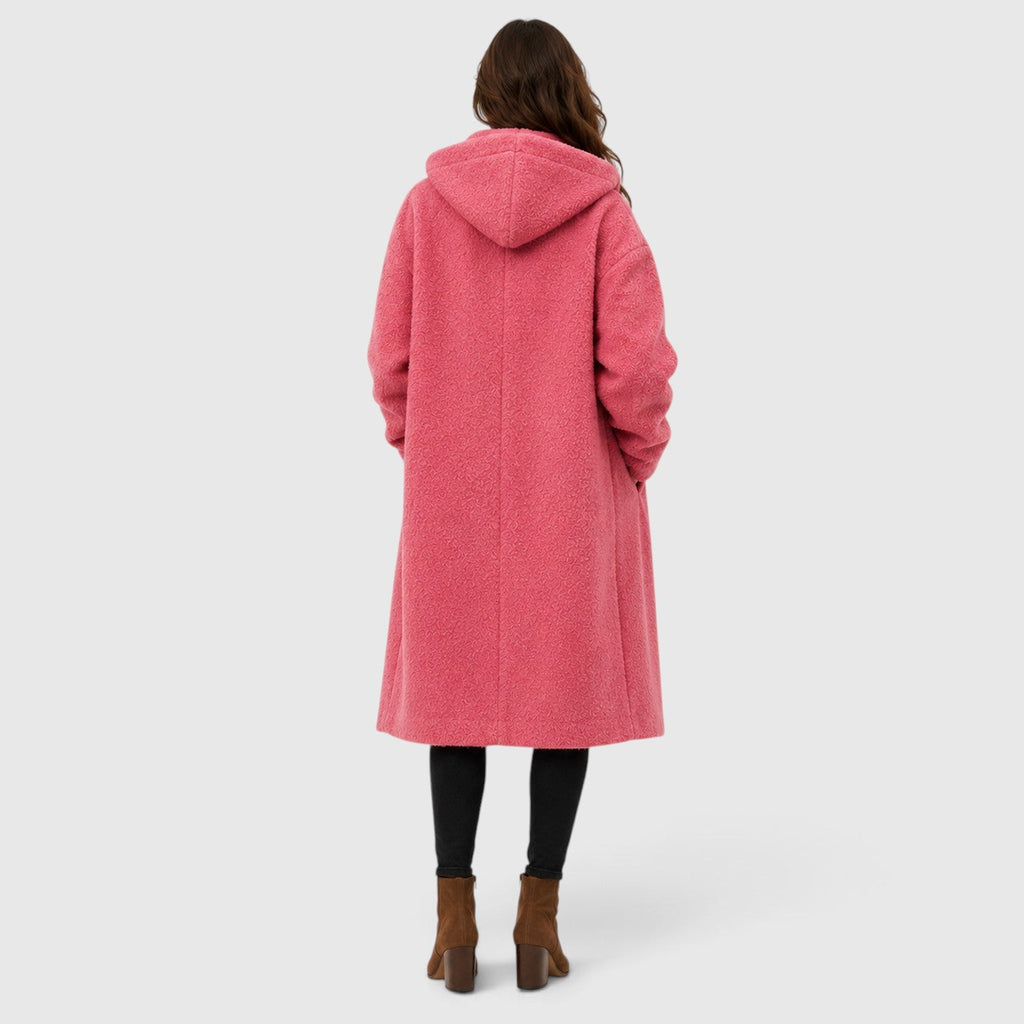 Women's Tweed Wool Coat for Smart Casual Wear