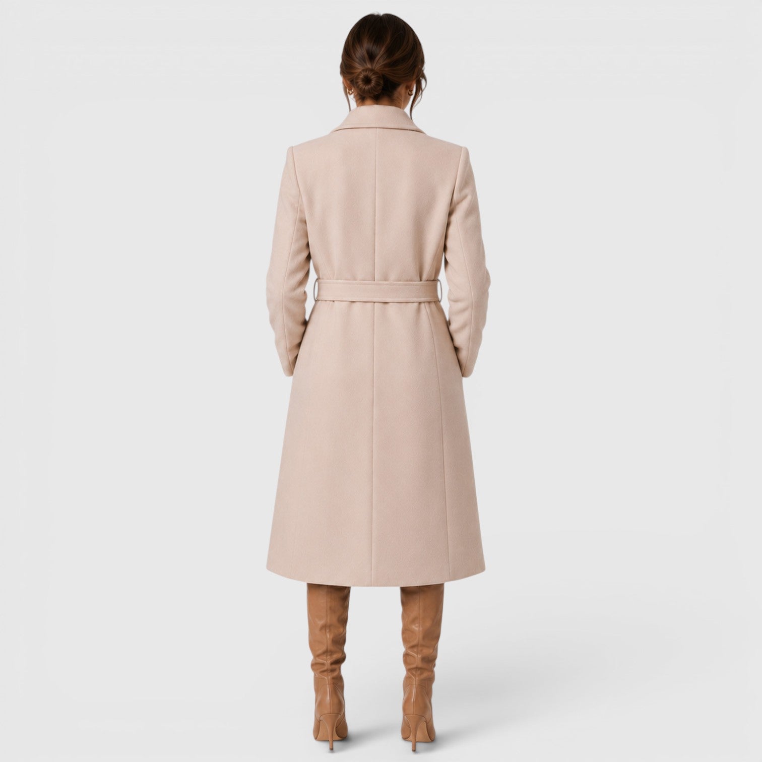 Women's Wool Blend Coat for Cold Weather
