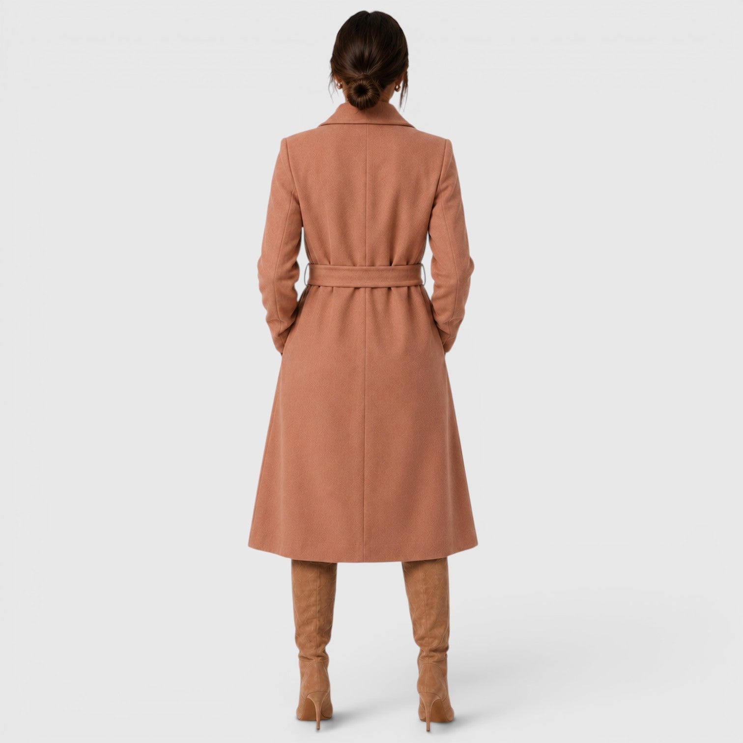 Women's Wool Blend Coat for Cold Weather
