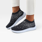 Women's Crystal Knit Slip-On Trainers