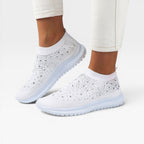 Women's Crystal Knit Slip-On Trainers